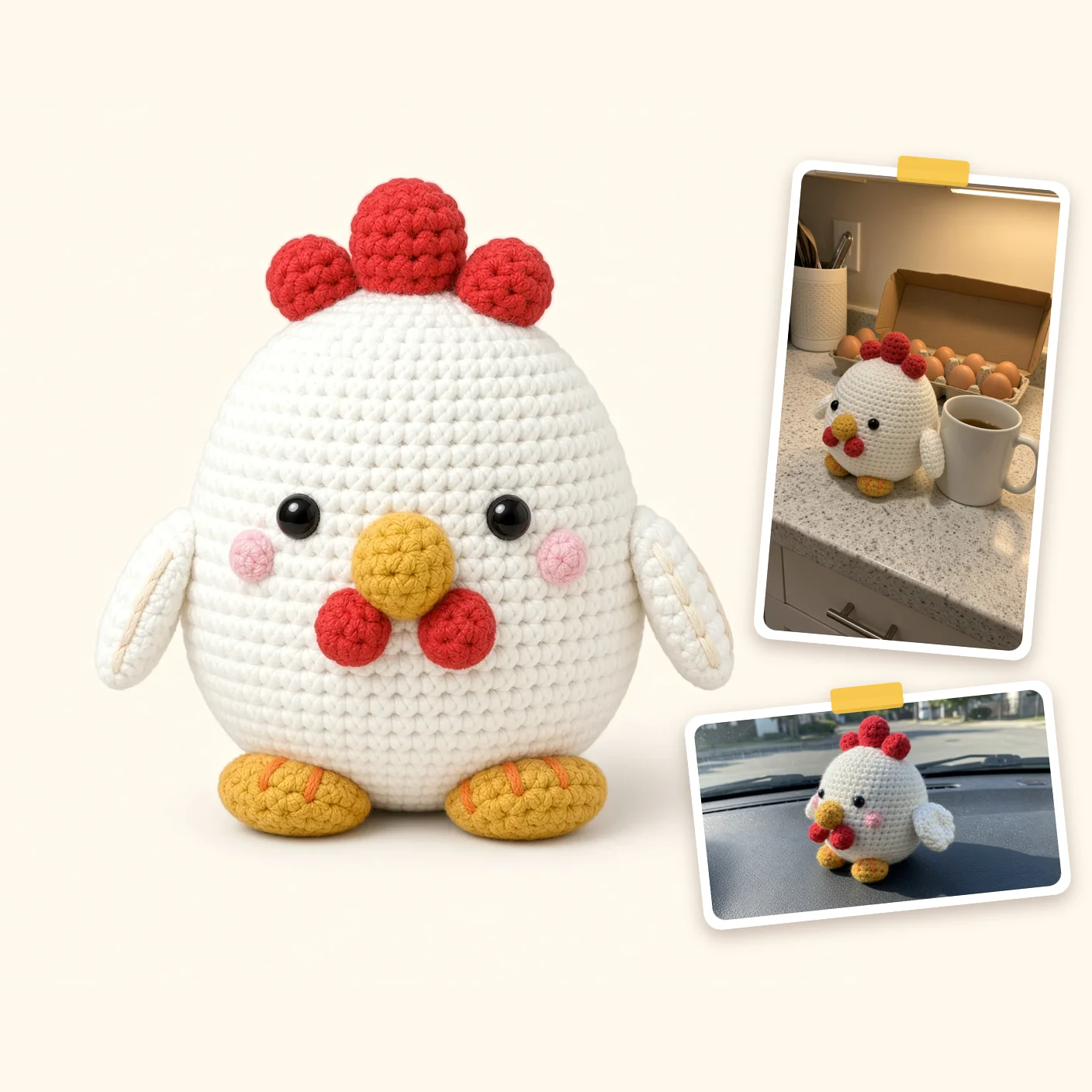 Crochet Chicken Pattern: Free Amigurumi Chicken