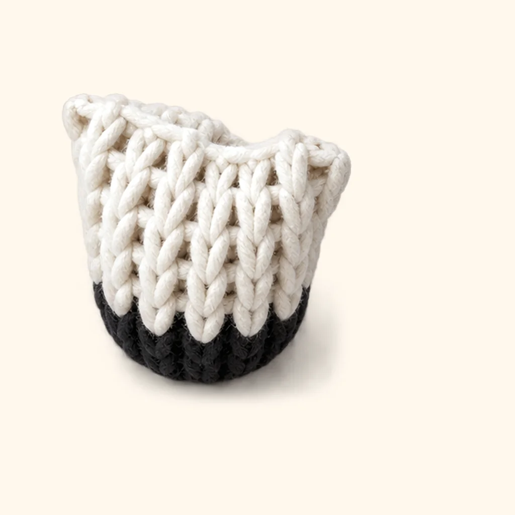 Cow amigurumi: the finished arm