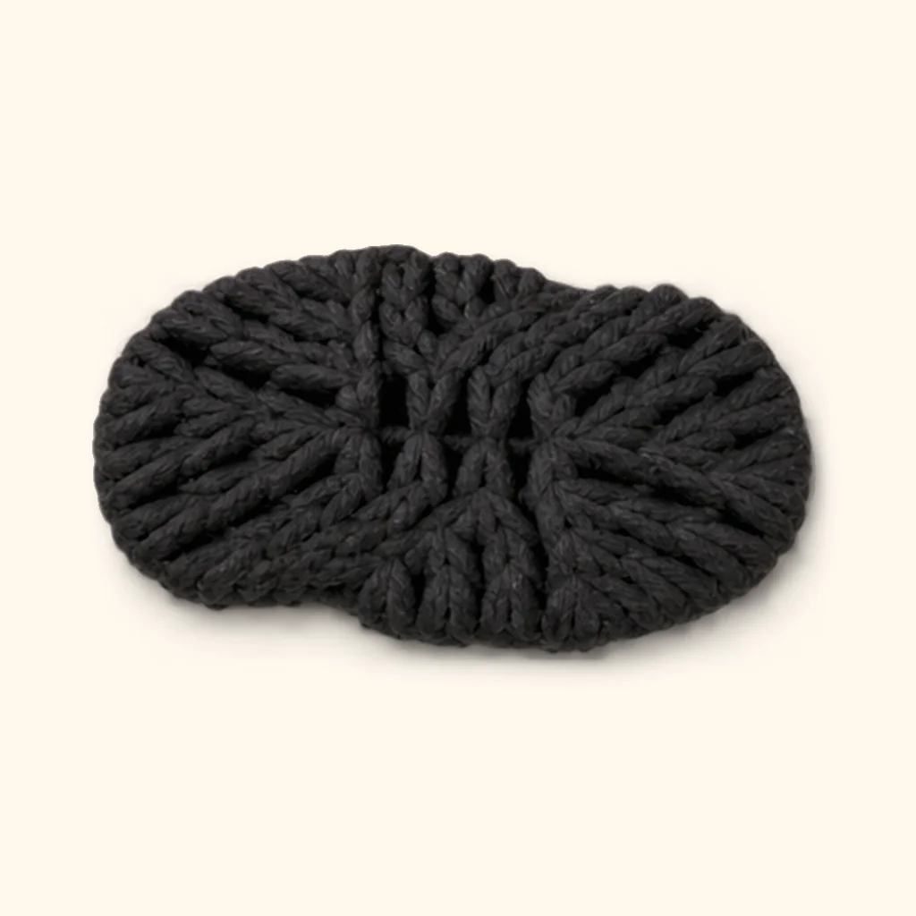 Cow amigurumi: the finished lower back spot