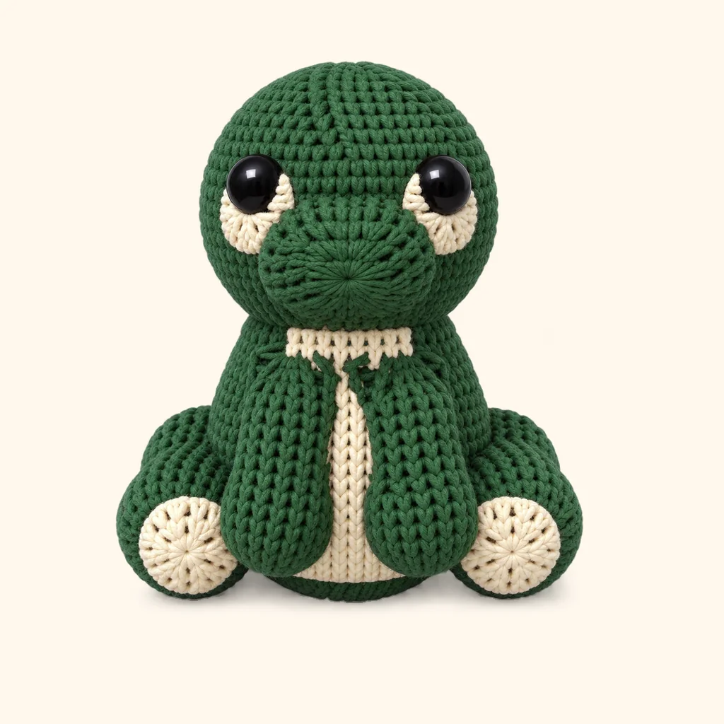 Dragon crochet assembly: attach the front leg (arm)s