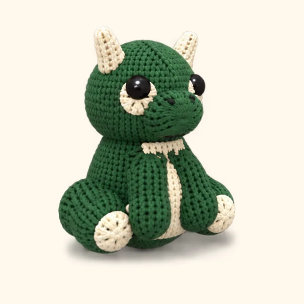 Dragon crochet assembly: attach the horns