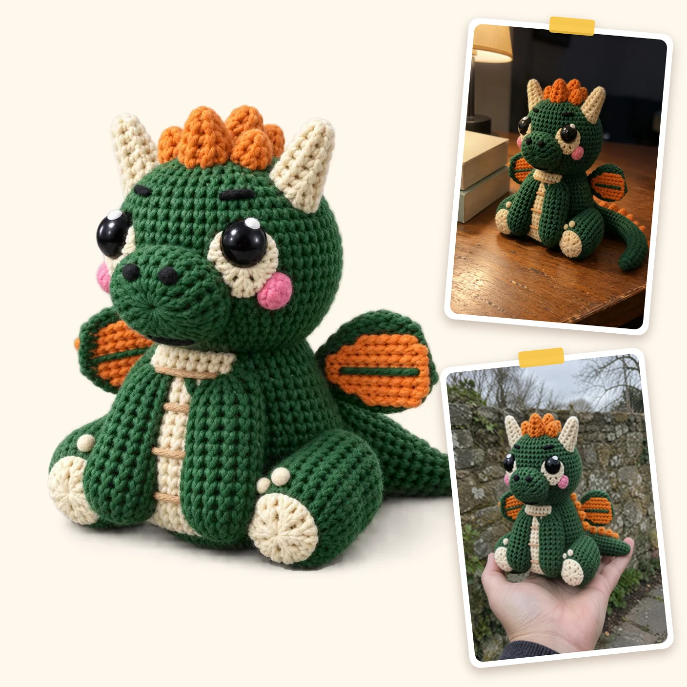 Crochet Dragon Pattern: Free Amigurumi Baby Dragon