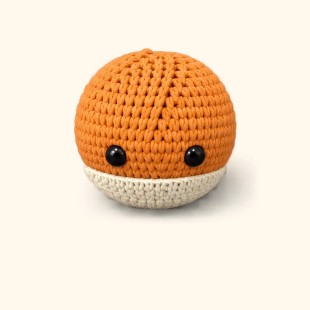 Fox amigurumi: the finished head
