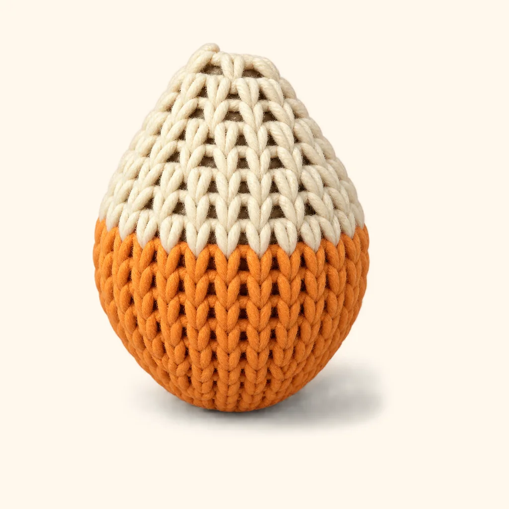 Fox amigurumi: the finished tail
