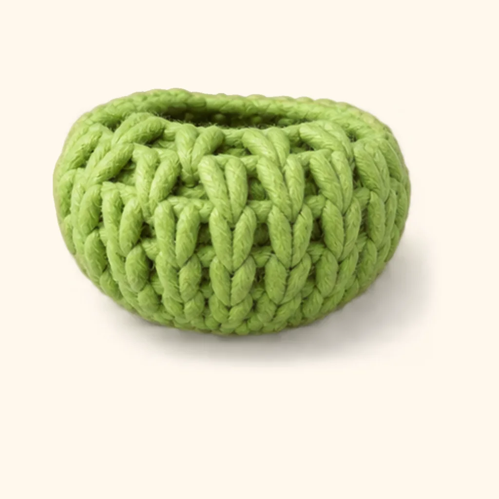 Frog amigurumi: the finished foot