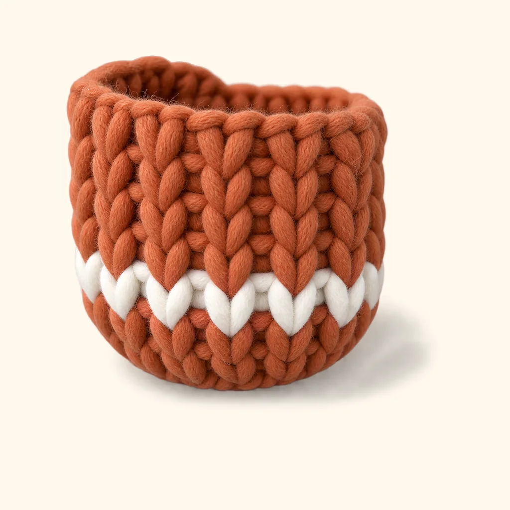 Gingerbread man amigurumi: the finished leg