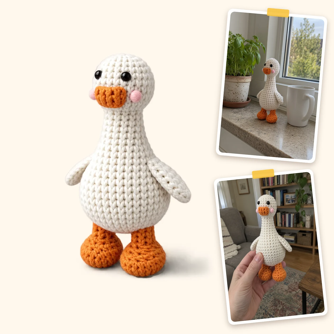 Crochet Goose Pattern: Free Amigurumi Goose