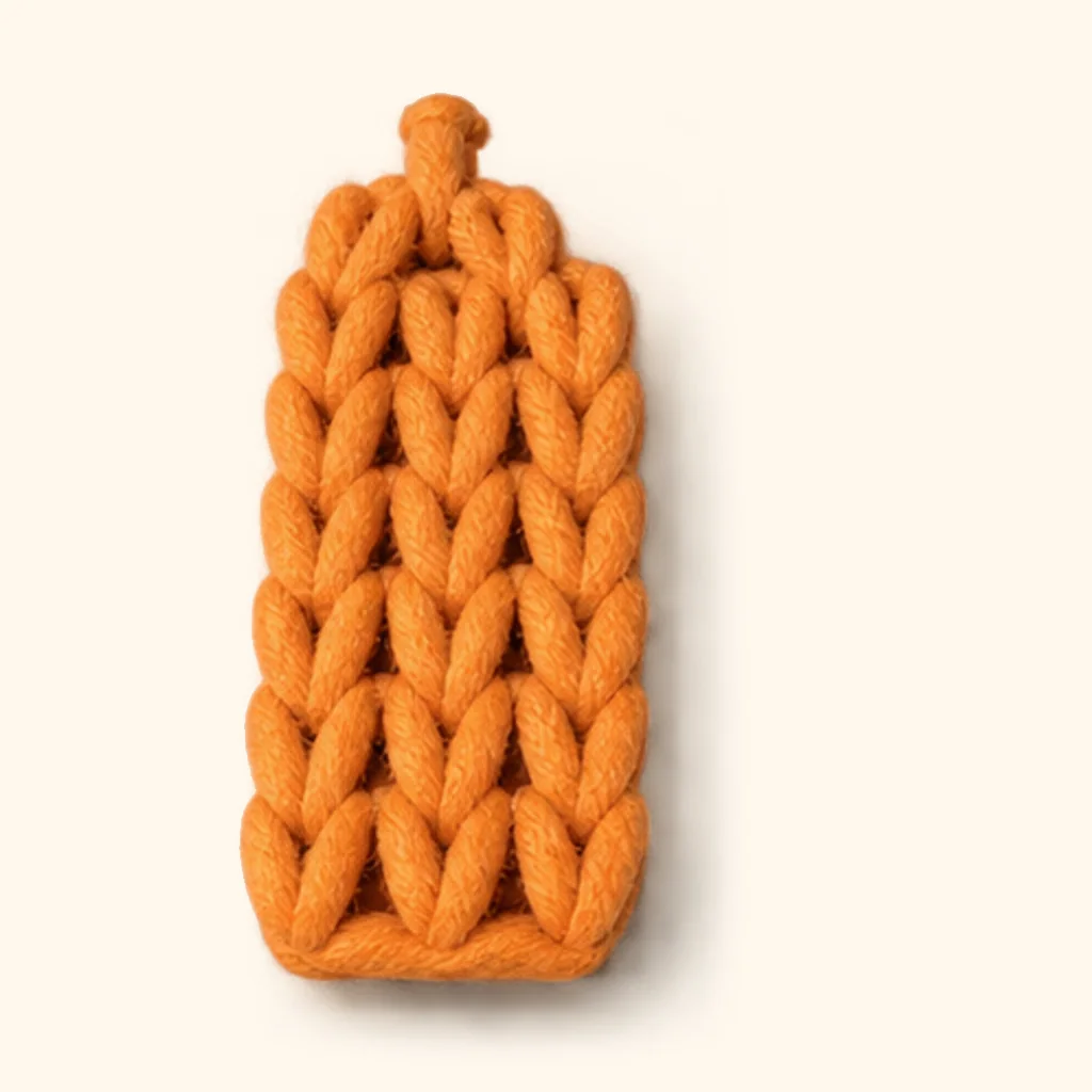 Highland cow amigurumi: the finished forelock