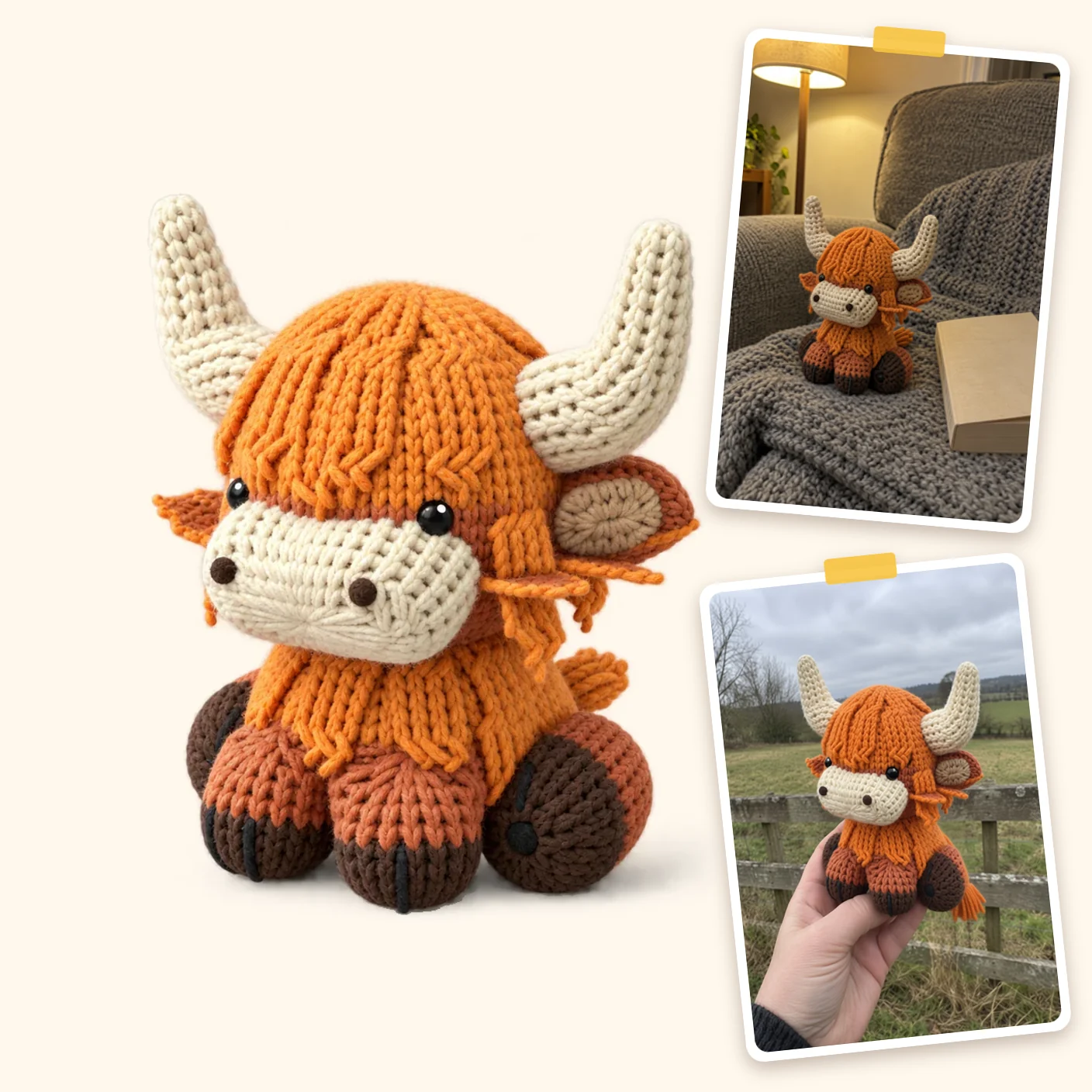 Highland Cow Crochet Pattern: Free Amigurumi Highland Cow