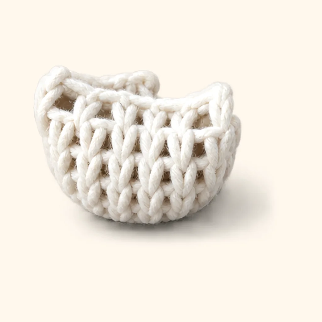 Kawaii ghost amigurumi: the finished arm