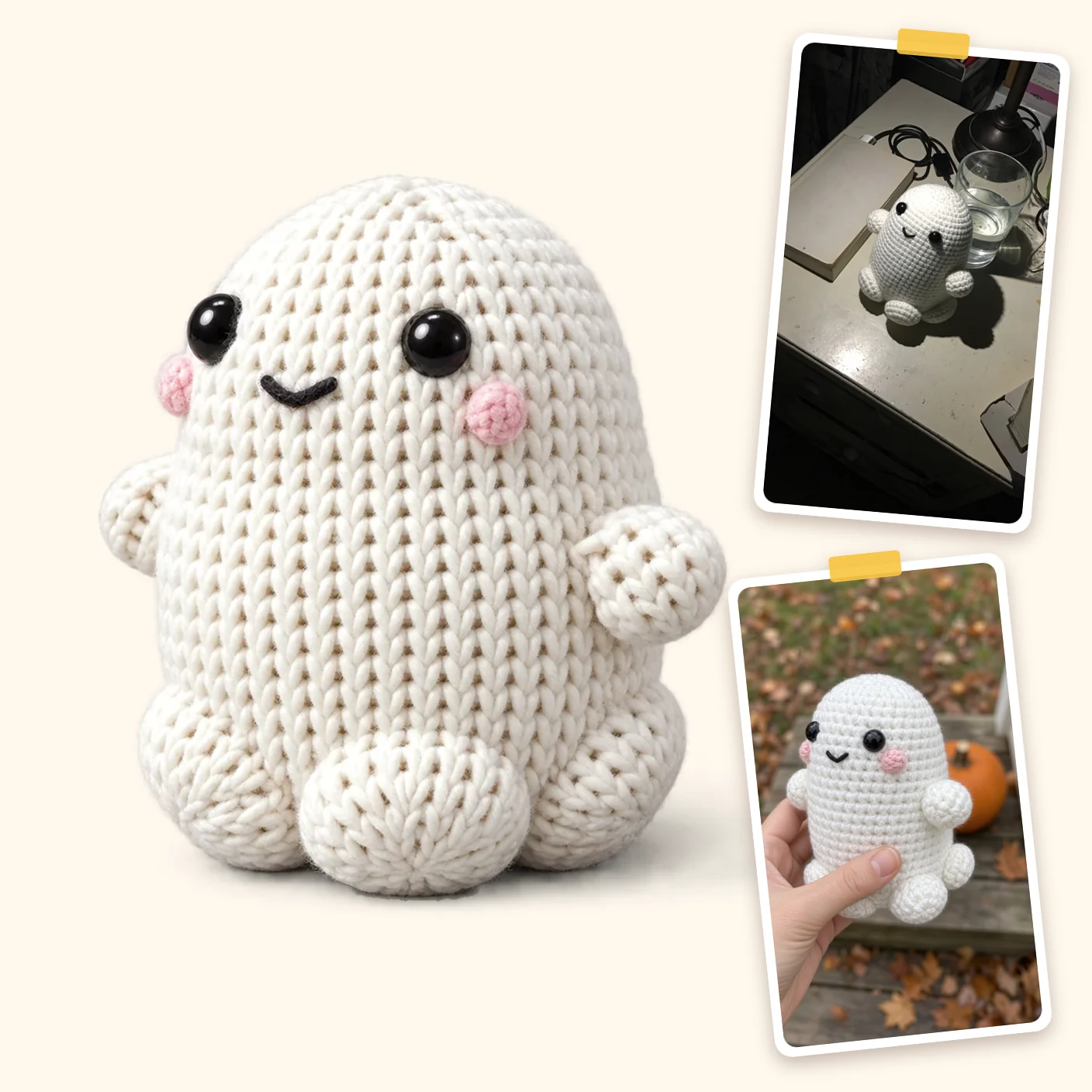 Crochet Ghost Pattern: Free Kawaii Ghost Amigurumi
