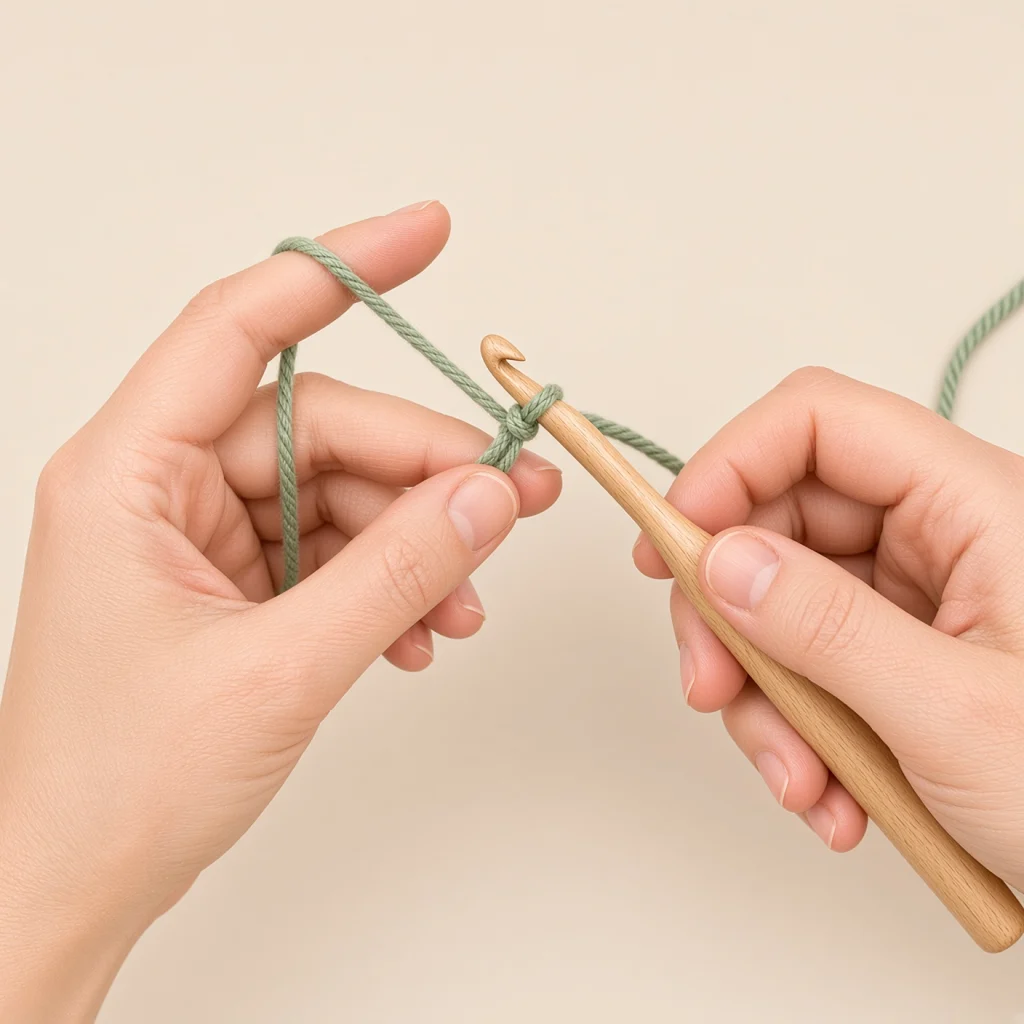 One chain made above the yarn ring, locking the magic ring