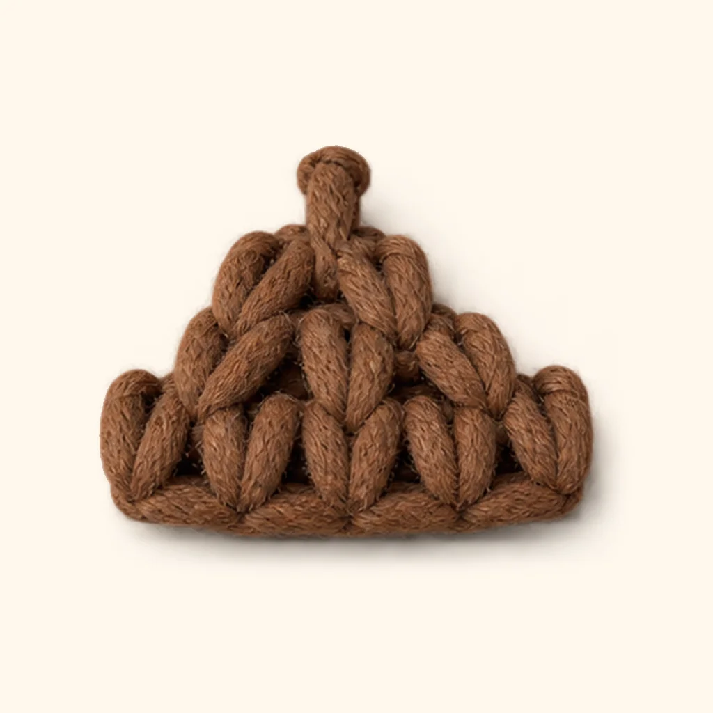 Monkey amigurumi: the finished hairline peak