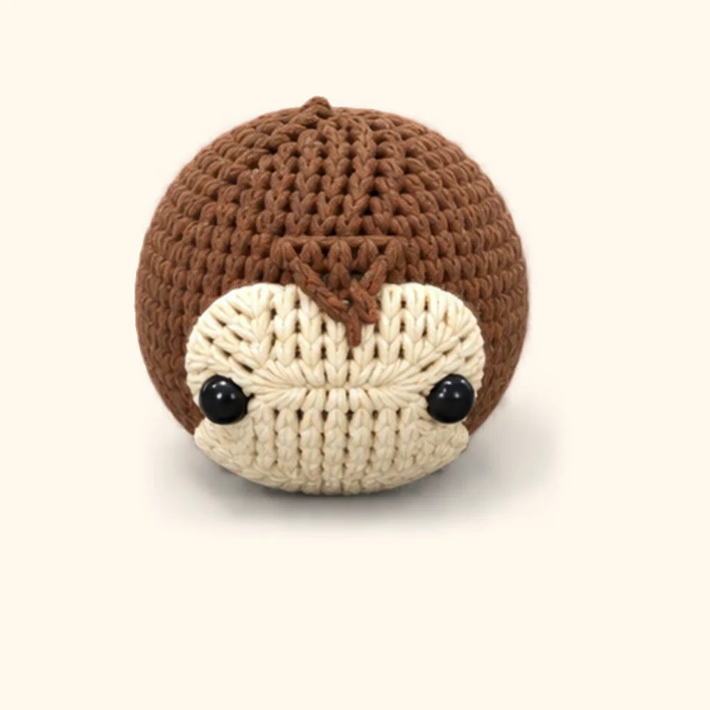 Monkey amigurumi: the finished head