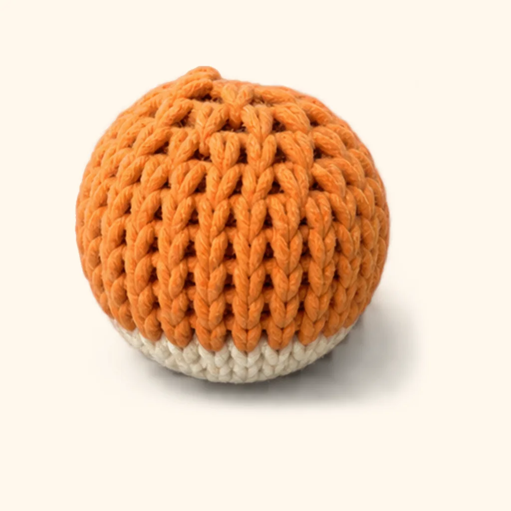 Orange tabby kitten amigurumi: the finished foot