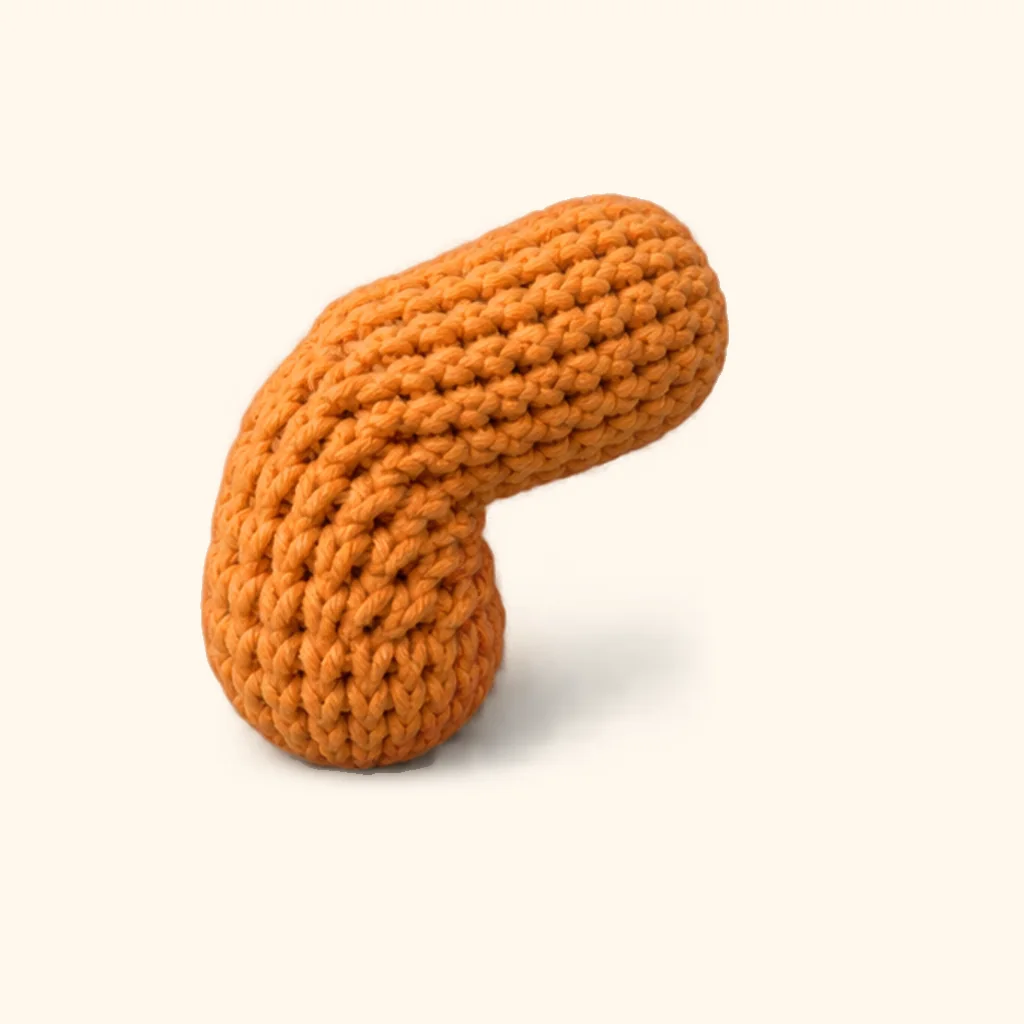 Orange tabby kitten amigurumi: the finished tail
