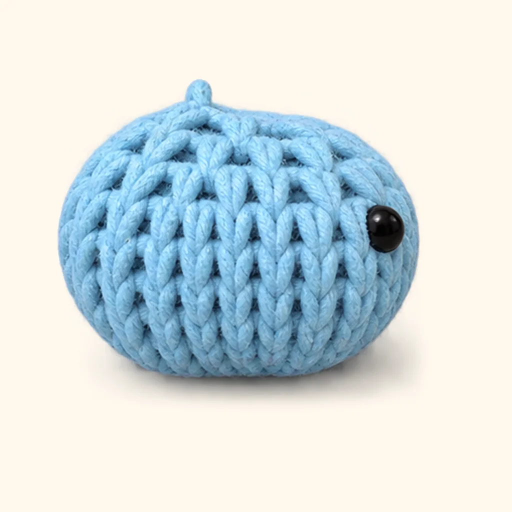 Penguin amigurumi: the finished fish body