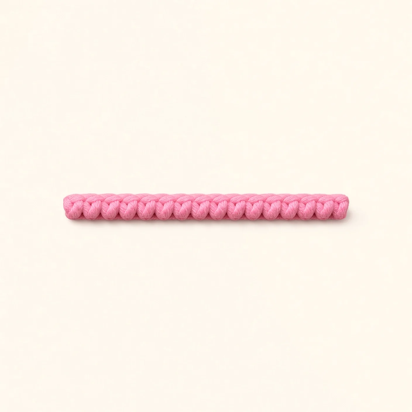 Pig amigurumi: the finished curly tail