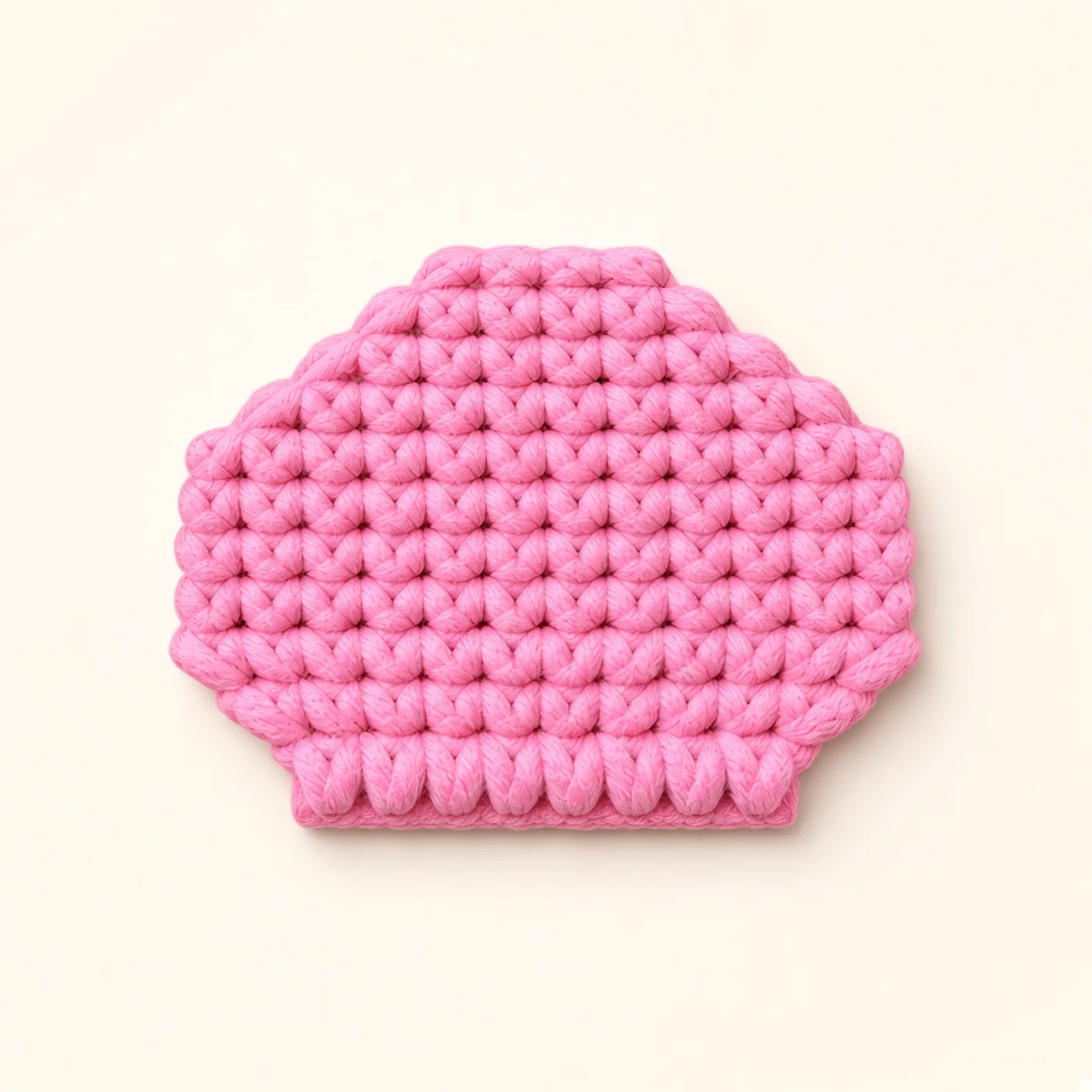 Pig amigurumi: the finished ear