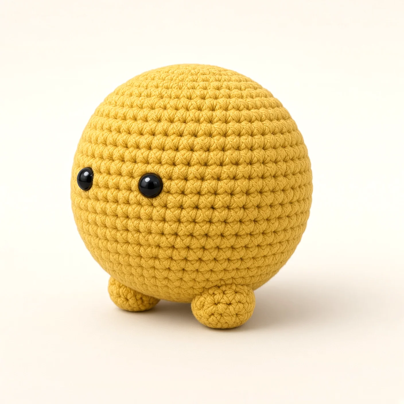 Pineapple crochet assembly: attach the feet