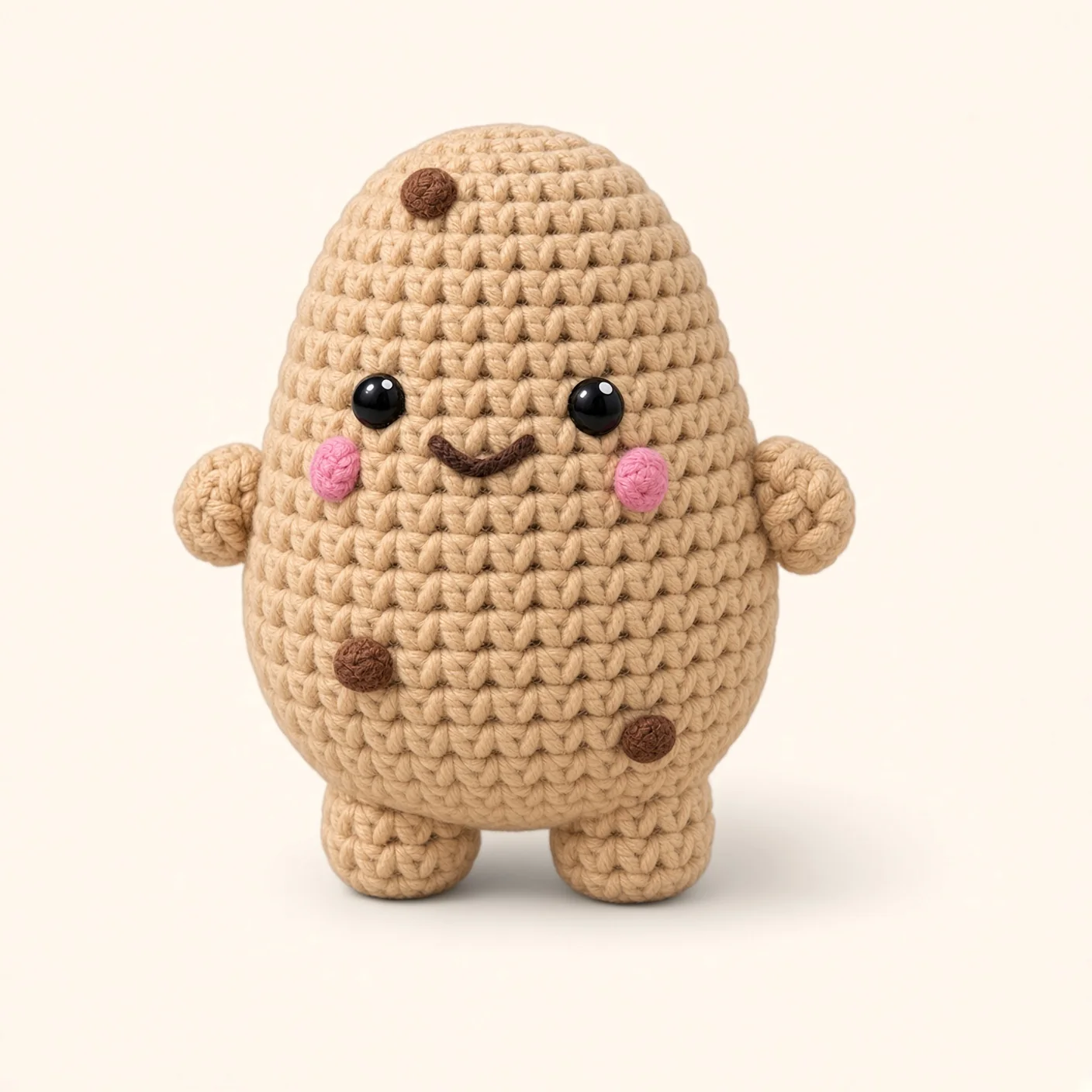 Positive Potato Crochet Pattern: Free Amigurumi Potato