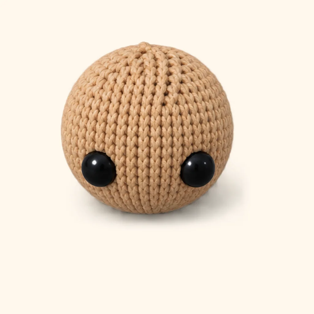 Puppy dog amigurumi: the finished head