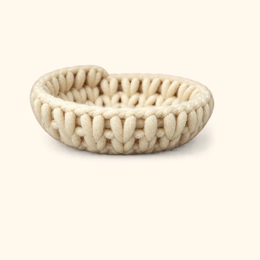 Puppy dog amigurumi: the finished muzzle