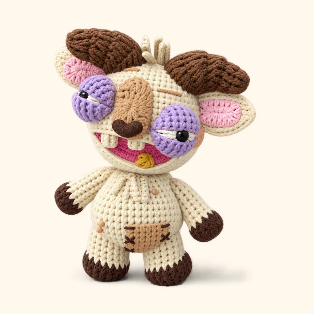 Rogue goat crochet assembly: hide the tails