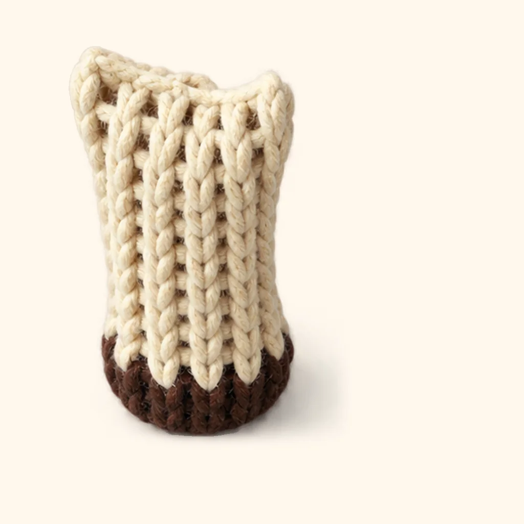 Rogue goat amigurumi: the finished arm
