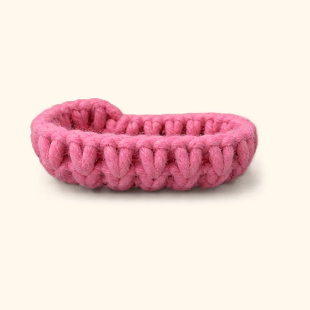 Rogue goat amigurumi: the finished tongue