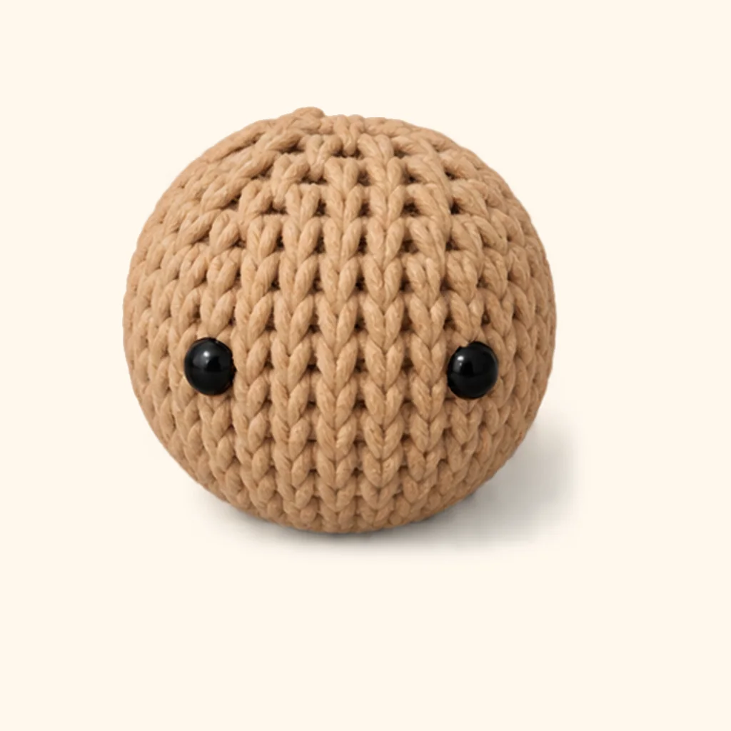 Turkey amigurumi: the finished head